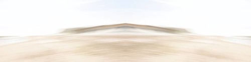 Mirrored picture, blurred, waves on Sylt North Sea beach, National Park Wadden Sea, Sylt, Hoernum,