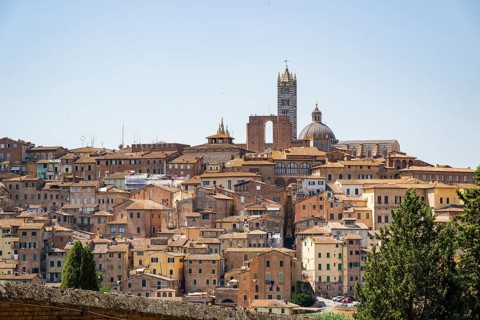 Campanile tower, Campo, Siena, Tuscany, Italy, Europe, historical, building, Siena, Tuscany, Italy,