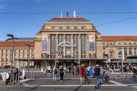 The main railway station in Leipzig, Saxony, Germany, Europe
