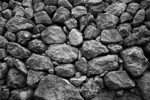 Typical stone walls, Sant Elm, San Telmo, Andratx, Tramuntana Mountains, Serra de Tramuntana, black