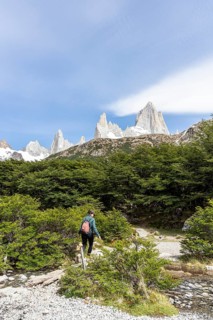 Laguna de los Tres Trail, Mount Fitz Roy, El Chaltén, Santa Cruz Province, Argentina, South America