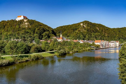 Riedenburg on the Main-Danube Canal, Lower Bavaria, Bavaria, Germany, Europe