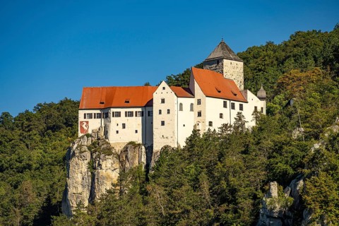 Prunn Castle in Schlossprunn near Riedenburg, Lower Bavaria, Bavaria, Germany, Europe