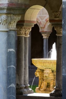 Paradise with lion fountain, St., Saint, Saint