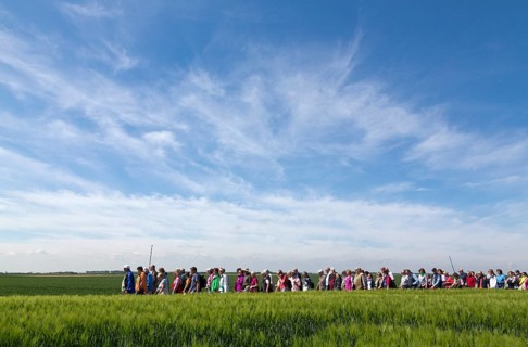 Equestrian procession on Ascension Day