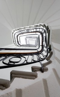 University building on Schadowplatz, former Niederrheinische Bank building, staircase