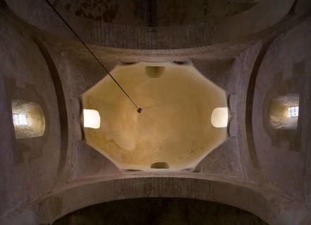 Domed vault in the crossing tower, 12th century, St., Sankt, Saint