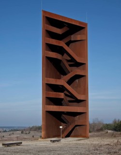So-called Rusty Nail, built in 2008 by S. Gabriel and S. Giers, 30 metres high