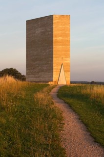 East side at sunrise with path, St., Sankt, Saint