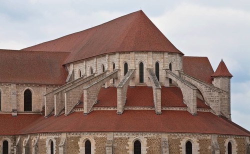 Pontigny Abbey Church Upper choir from east-south-east built 1145-1206. Largest preserved