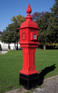 Berlin, historic fire alarm in front of Bellevue Palace
