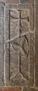 Grave slab in the cloister, St., Saint, Saint