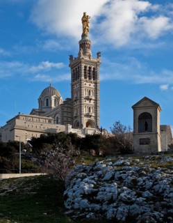 North view with shrine to the Virgin Mary, 1853-74 by Henri-Jacques Espérandieu and Henri Revoil,