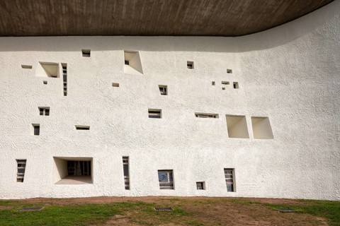 Ronchamp, Chapelle Notre-Dame-du-Haut de Ronchamp, built 1950-1955 by Le Corbusier