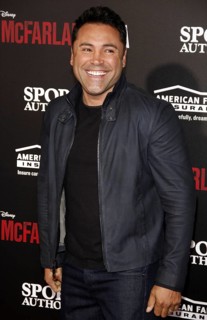 Oscar de la Hoya at the Los Angeles premiere of 'McFarland, USA' held at the El Capitan Theater in