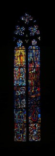 Window by Martin Häusle 1960-1961, St., Sankt, Saint