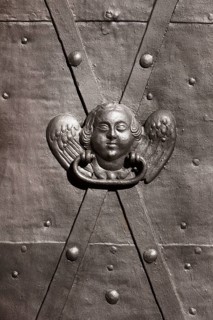 Choir, iron door to the sacristy, St., Sankt, Saint