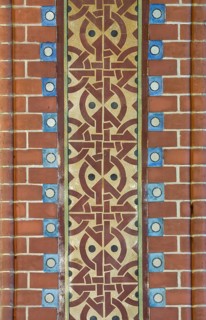Berlin Prenzlauer Berg, Immanuelkirche, wall painting on a pillar