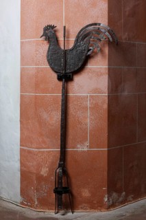 Old spire with spire cock under the west gallery Church of St., Church of St., St., St., Saint