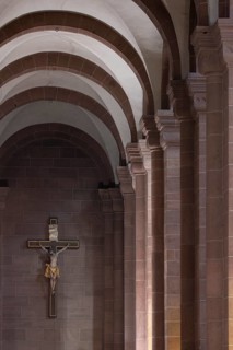 Worms, St Peter's Cathedral, south aisle, view to the west