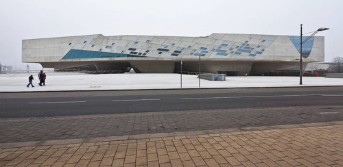 Wolfsburg, Science Museum phæno (phaeno), 2001-2005 by Zaha Hadid