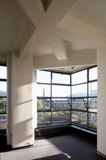 Built 1911-1915 by Walter Gropius and Adolf Meyer, south-east corner of the main building with