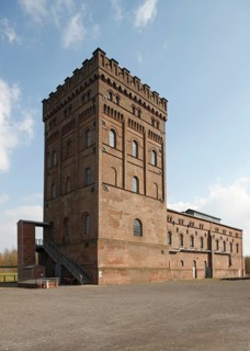 Malakow tower above shaft 1 and the attached hoisting machine building