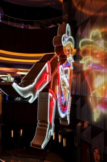 Vegas Vicky Cowgirl, Neon Art, Circa Hotel, Las Vegas, Nevada, USAVegas Vicky Cowgirl, Neon Art,