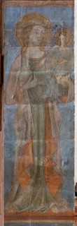 Gothic fresco in the crossing, St., Sankt, Saint