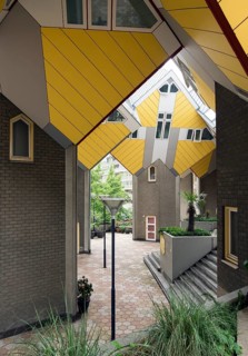 Rotterdam, cube houses at the old harbour