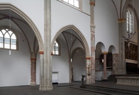 After the renovation without pews, northern nave wall