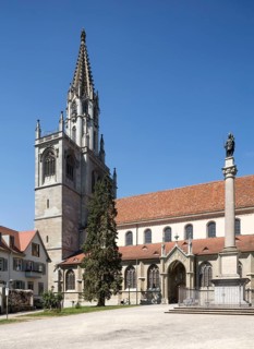 Constance, Minster, view from south-east with Marian column