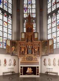Marian altar in the high choir, 1510/1515 by Henrik Douvermann and Jakob Dericks, Gesamt, St.,
