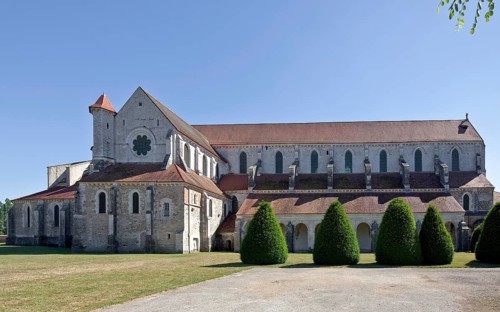 Pontigny Abbey Church Exterior view from the north Built 1145-1206. Largest preserved Cistercian