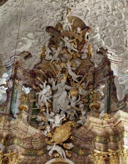 High altar by E. B. Bendel (1730), St., Sankt, Saint