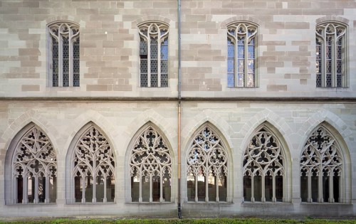 Constance, Minster, eastern cloister wing with tracery windows