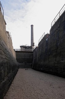 Former Thyssen AG steelworks, climbing garden in the former bunkers