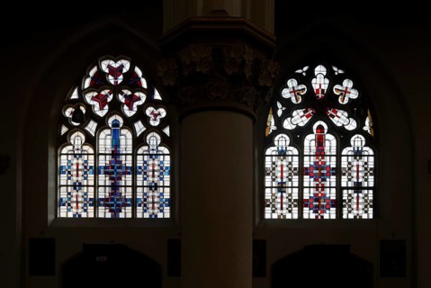 Window in the south aisle (Maria Katzgrau), St., Sankt, Saint
