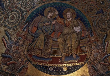 Rome, Roma, Santa Maria Maggiore, apse mosaic by Jacopo Torriti, 13th century