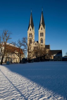 View from west, St., Sankt, Saint