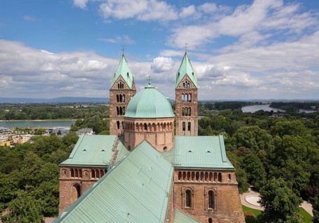 Speyer, Cathedral Church of St Mary and St Stephen, Speyer Cathedral, Imperial Cathedral, view from