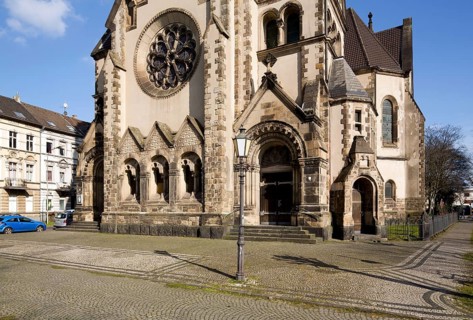 Built in 1902/1904 by Prof. Eduard Arnold, west façade, St., Sankt, Saint