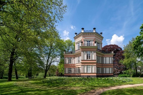 Krefeld, Linn district, Greiffenhorst House, built between 1838 and 1843 on behalf of Cornelius de