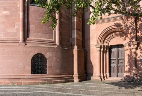 Mainz, St Martin's Cathedral, east choir, choir apse and north portal