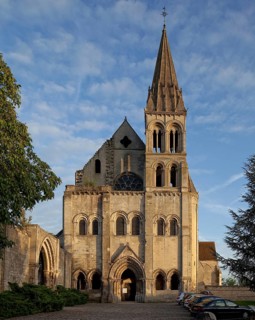 Saint-Leu-d'Esserent, Abbatiale St-Nicolas, view from west, St., St., Saint