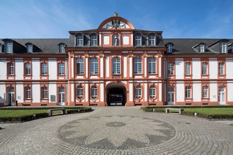Prelature courtyard, view of the prelature west