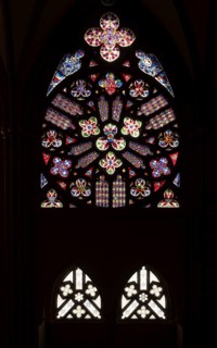 Oppenheim, St Catherine's Church, rose window in the south aisle