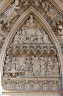 Southern west portal, tympanum, St., Sankt, Saint