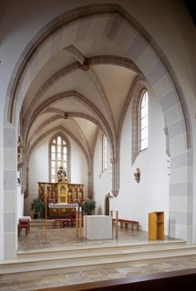 Choir with new folk altar, St., Saint, Saint