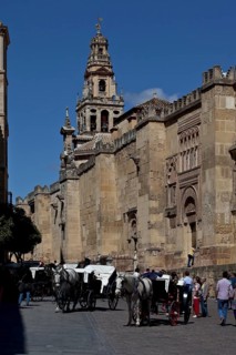 Mezquita-Catedral de Córdoba, south-west facade of the mosque, bell tower behind, St., Saint, Saint